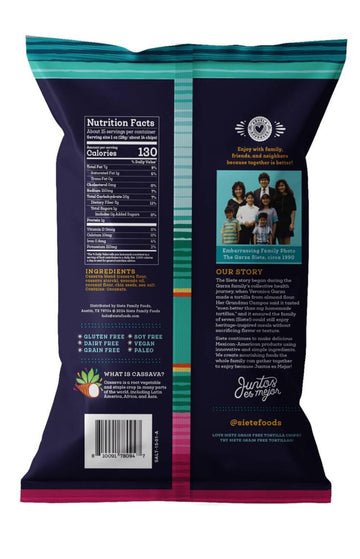 Siete Grain Free Tortilla Chips, 12 Oz