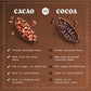 NaturaleBio Cacao Powder Organic 35oz. Unsweetened, Non-Alkalized and Pure. Cocoa Powder Substitute with Rich Dark Chocolate Fla