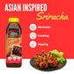 World Harbors Sriracha Hot Sauce & Marinade Perfect For Grilled Meats, Seafood, Dipping, Marinades & Garnishes - Enhance Your Me
