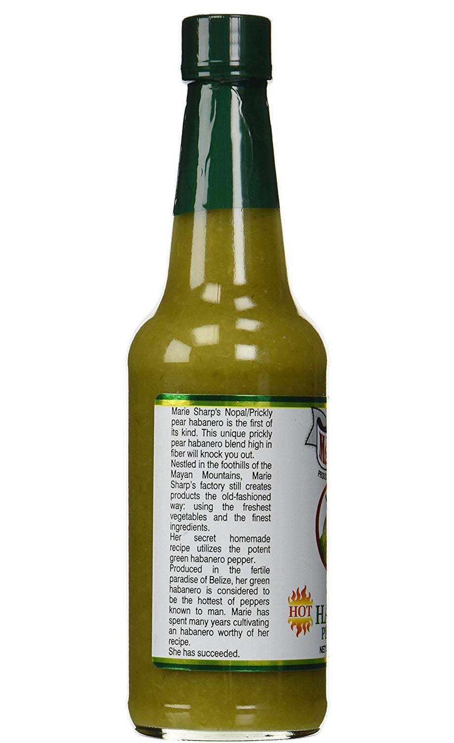 Marie Sharp's Green Habanero Pepper Sauce 10 oz - Pack 2
