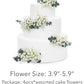 Rinlong Pre-Made Cake Toppers Flowers Cake Decorations Baby'S Breath Eucalyptus Wedding Cake Decorating Flowers Decor Christenin