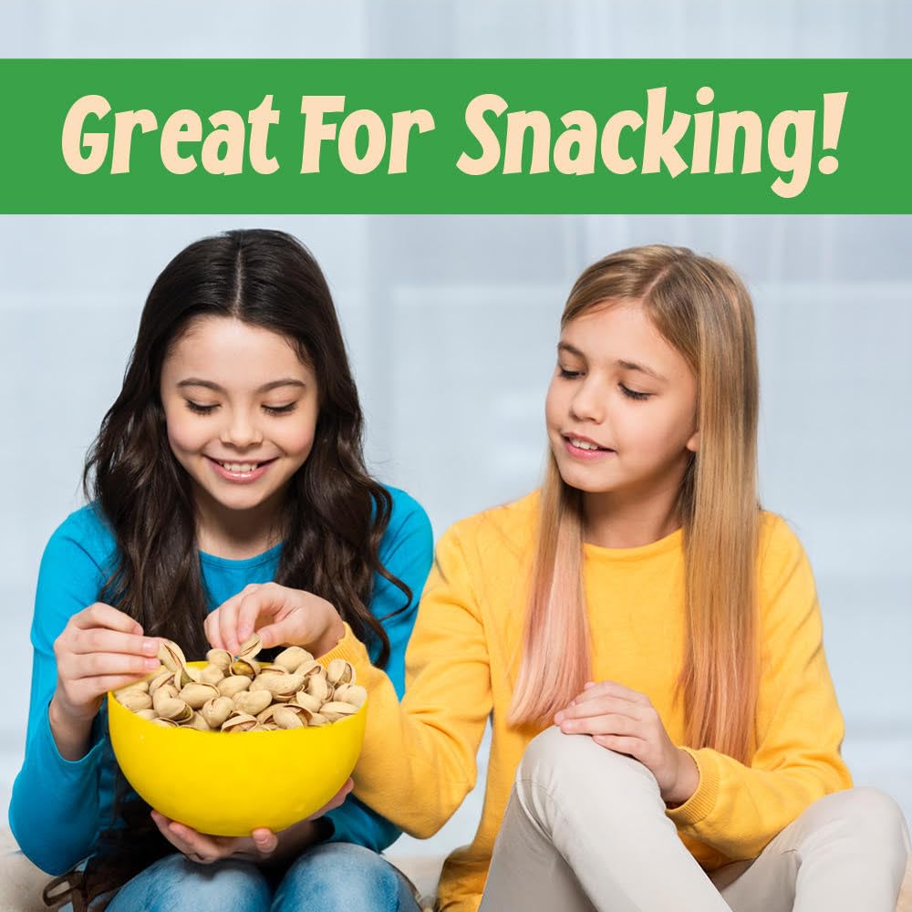 Sincerely Nuts Large Pistachios Roasted & Salted In Shell - 5Lb. Bag | Healthy Snack Food | Great For Cooking | Source Of Fiber,