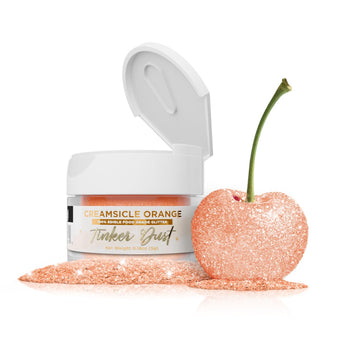 Bakell - Creamsicle Orange Tinker Dust (5g, 1x Jar) Edible Glitter for Food, Desserts, and Beverages!