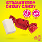 Zazers Red Strawberry Chewy Taffy Candy - 1-Pound Bag Of Zazers Fruity Foil Chewy Candy - Strawberry Flavor, Individually Wrappe