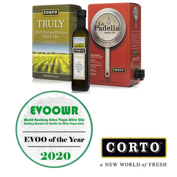 Corto Truly® | 100% Extra Virgin Olive Oil | Floral Notes | Cold Extracted In State-Of-The-Art Mill | Straight From Official Corto Olive Groves & Oil Producer (Truly 500Ml Twin)