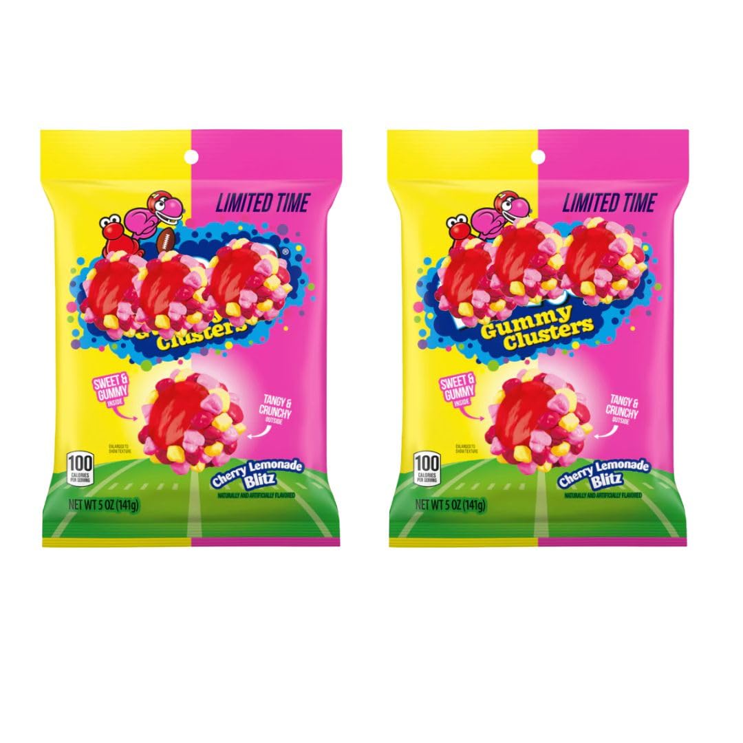 Special Release Gummy Clusters - (2) Bags 5Oz Each - Cherry Lemonade Blitz Flavor