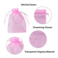 100 Pack 5X7 Inch Mini Sheer Drawstring Organza Transparent Bags Jewelry Sack Pouches For Wedding, Party Decorations, Arts  Craf