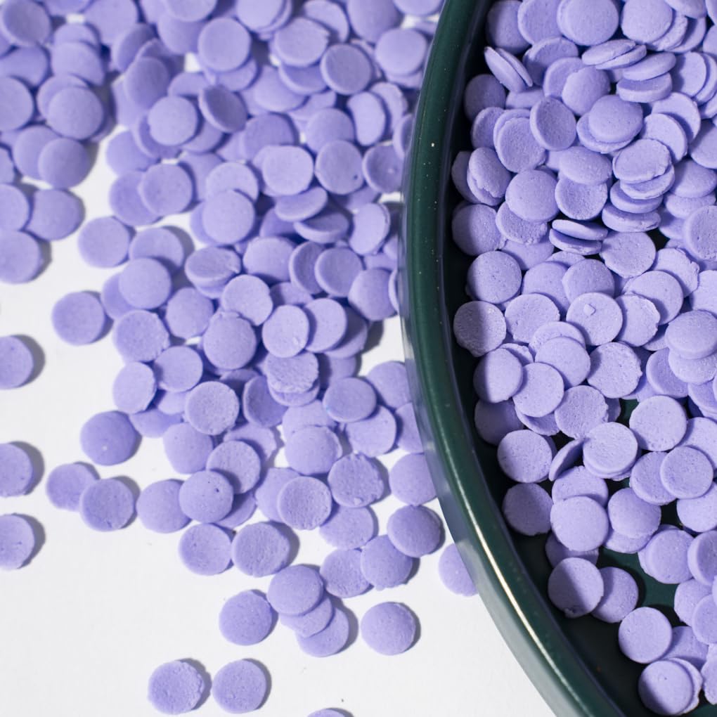 NIPEOR Purple Sprinkles Confetti Sprinkles 3.53oz/100g Edible Sprinkle Topping Confetti Sprinkles, Round Sprinkles for Cupcake C
