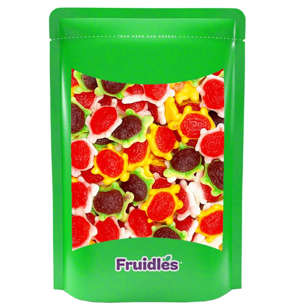 Fruidles Turtles Gummi Candy, Delicious Multicolor Fruit Flavors Gummies (4.4 Pounds)