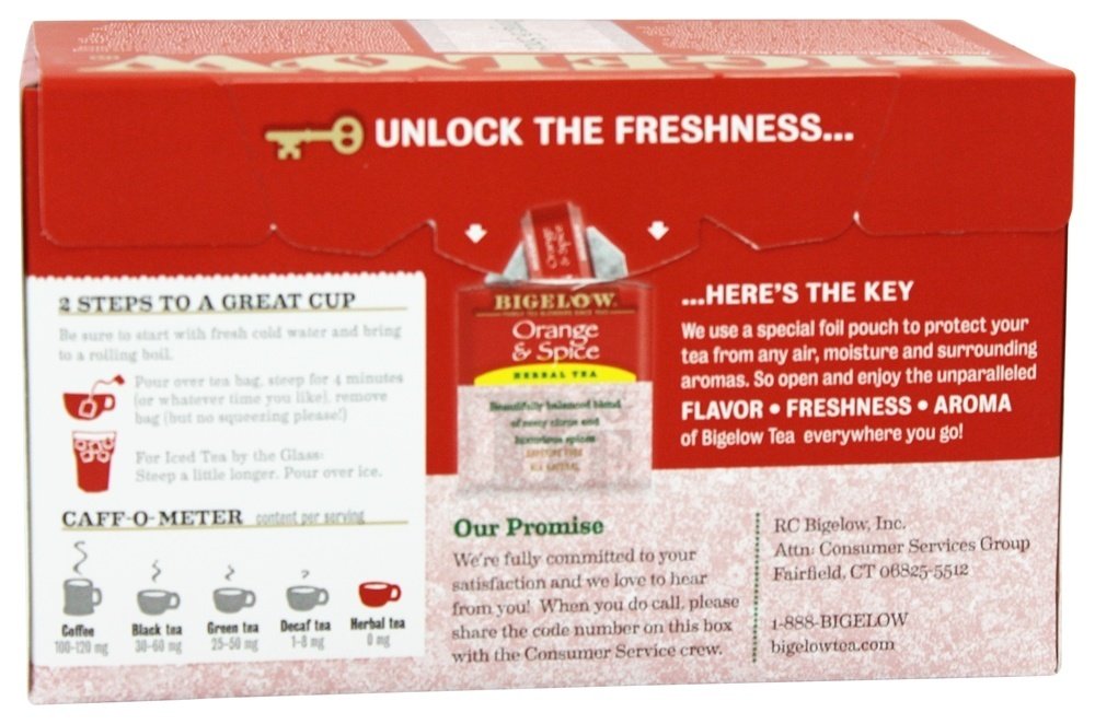 Bigelow Orange & Spice Tea Bags - 20 Ct - 3 Pack