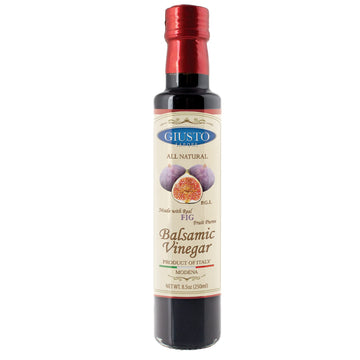 Giusto Sapore Fig Balsamic Vinegar - All Natural, 8.5oz - Imported from Italy