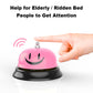 Call Bell, Service Bell Dinner Desk Bell For The Porter Kitchen Restaurant Bar Hotel Schools (2 Pack, Pink)