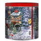 Classic Collectible Gourmet Holiday Popcorn Tin Caramel, White Cheddar, and Butter Popcorn