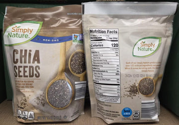 Simply Nature Non-Gmo Chia Seeds 12Oz 340G (Two Bags)