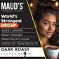 Mauds Worlds Strongest Decaf Coffee Pods  50ct  Decaffeinated Dark Roast Coffee in Recyclable Single Serve Pods - 100% Arabica Coffee  Compatible with Keurig K Cups Maker