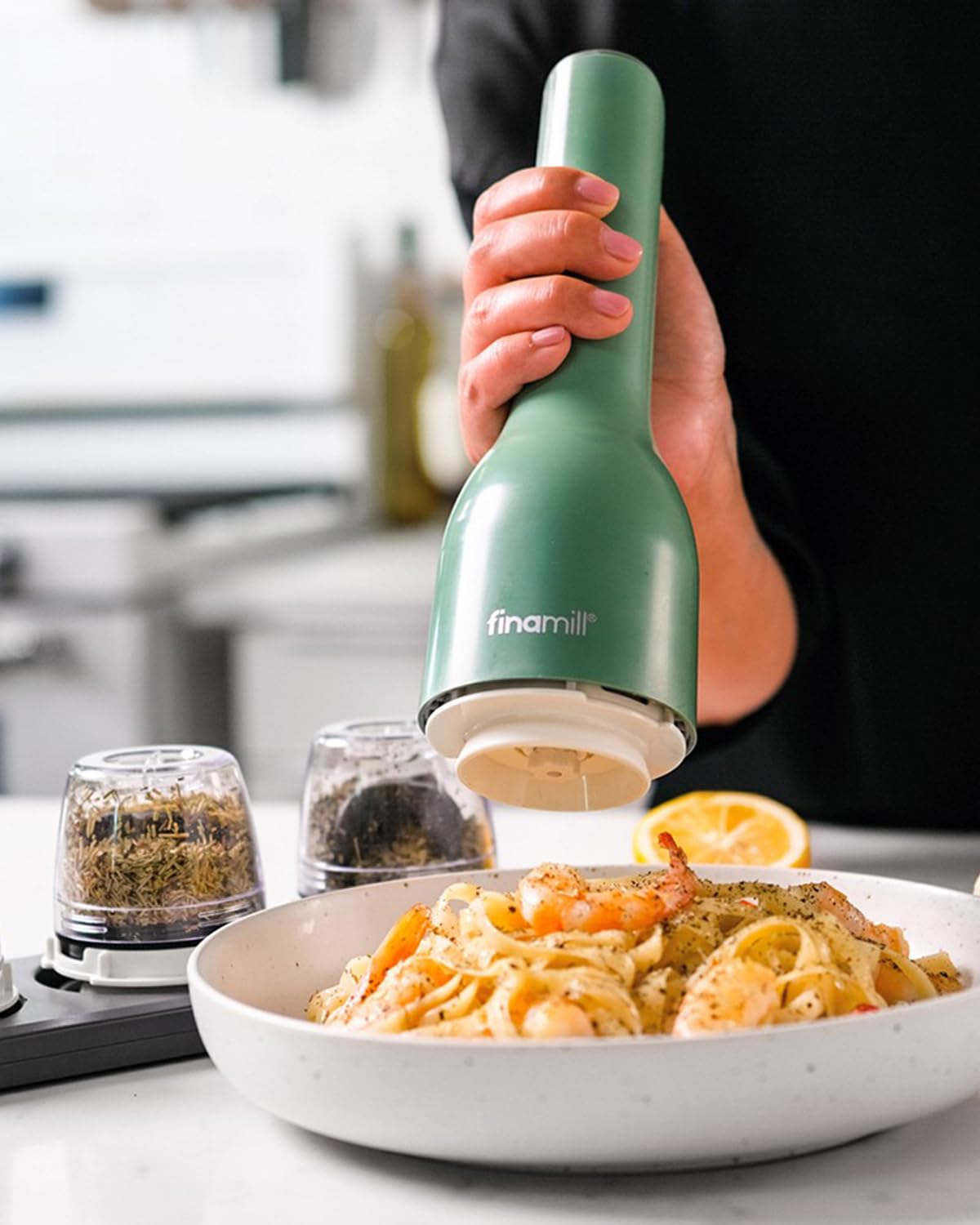 Finamill Interchangeable Spice Pod - Finapod Pro Plus For Everyday Use - Grinds More Than Just Salt & Pepper, Ideal For Cooking