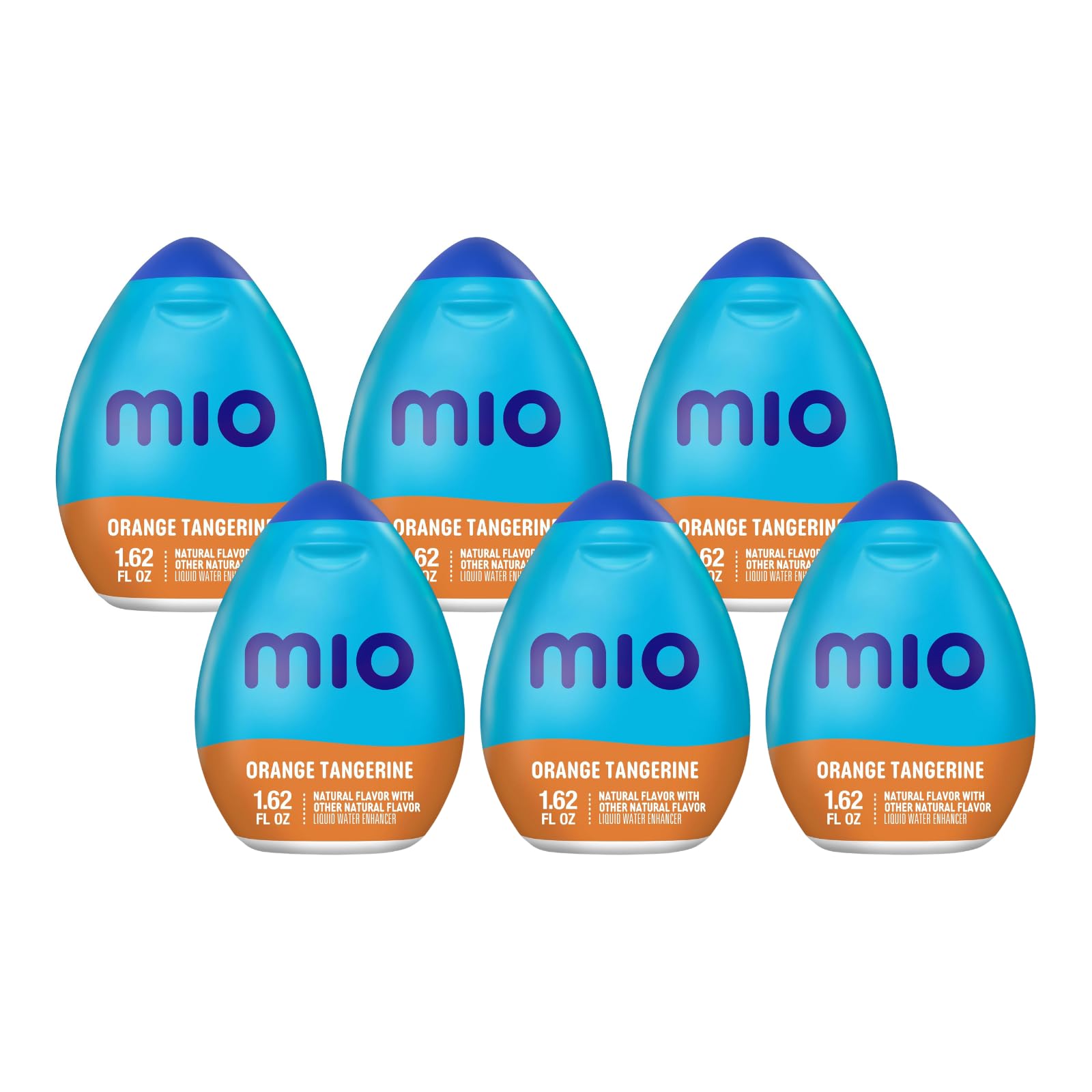 Mio Vitamins Liquid Water Enhancer, Orange Tangerine, 1.62 Fl Oz, 6-Pack