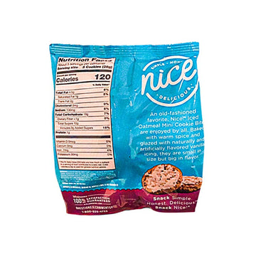 Old-Fashioned Iced Oatmeal Cookies Snack 5 Ounce (Set Of 2)