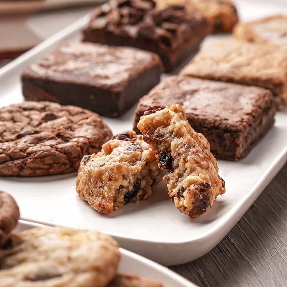 Broadway Basketeers Deluxe Bakery And Cookies Gift Baskets For Delivery Gourmet Cookies And Brownies, Individually Wrapped Edible Care Package For Sympathy, Get Well, Thinking Of You, Thank You Gift