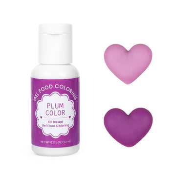 Oil Based Food Coloring for Chocolate, 20ml Edible Plum Color Oil Based Food Coloring Gel for Cake Decorating, Sugar, Candy Melt