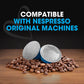 DELICITALY Italian Coffee Pods, 100 Decaffeinated Espresso compact pieces, Compatible with Nespresso Original Machines, 1 Count