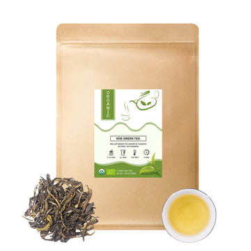 Khs Green Tea Loose Leaf, 7.06 Oz Organic Green Tea Leaves Fresh & Elegant Flavor Natural Usda Organic Loose Leaf Green Tea For