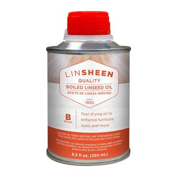 Linsheen Boiled Linseed Oil - Fast Drying Flaxseed Wood Treatment To Rejuvenate, Restore And Condition Outdoor And Indoor Wood F