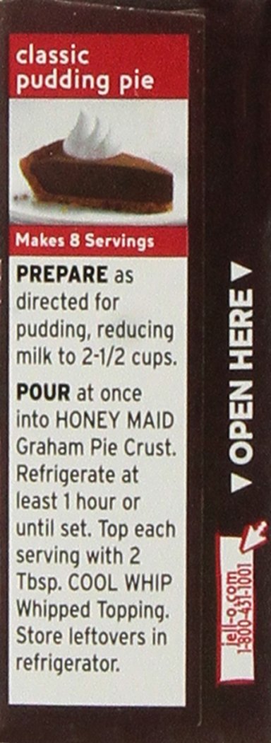 Jell-O, Chocolate Instant Pudding & Pie Filling, 5.9 Ounce
