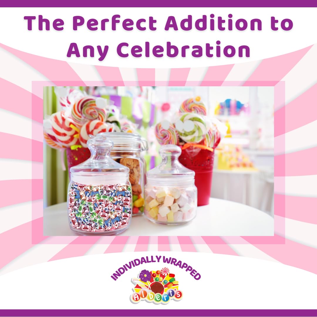 Alberts Candy Assorted Fruit Chews Candy, Individually Wrapped (240 Pcs (2-Pack), Assorted)