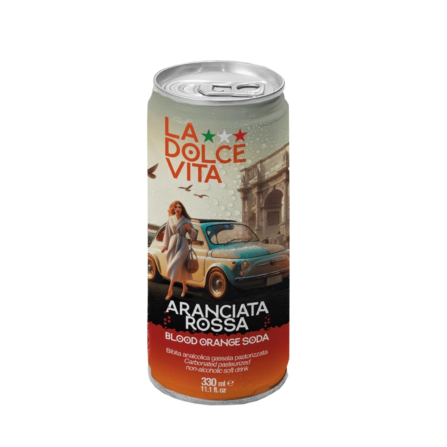 La Dolce Vita Italian Soda (Pack Of 4, Blood Orange)