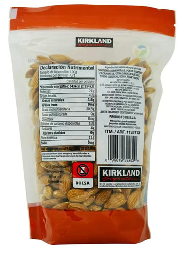Kirkland Signature Organic Almonds, 1.7 Pounds