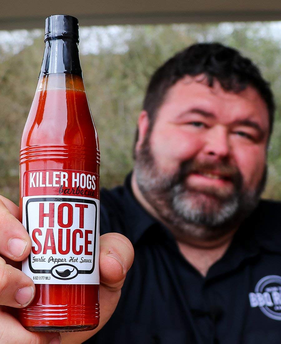 Killer Hogs Hot Sauce | Grill And Bbq Hot Sauce With The Right Amount Of Kick | Aged Red Peppers, Tangy Vinegar, And Garlic | 6 Ounces