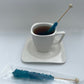SweetGlob Classic Rock Candy Sticks, Blue Raspberry, 6 Count, Individually Wrapped, Model FBABlueRaspberrySticks6ct