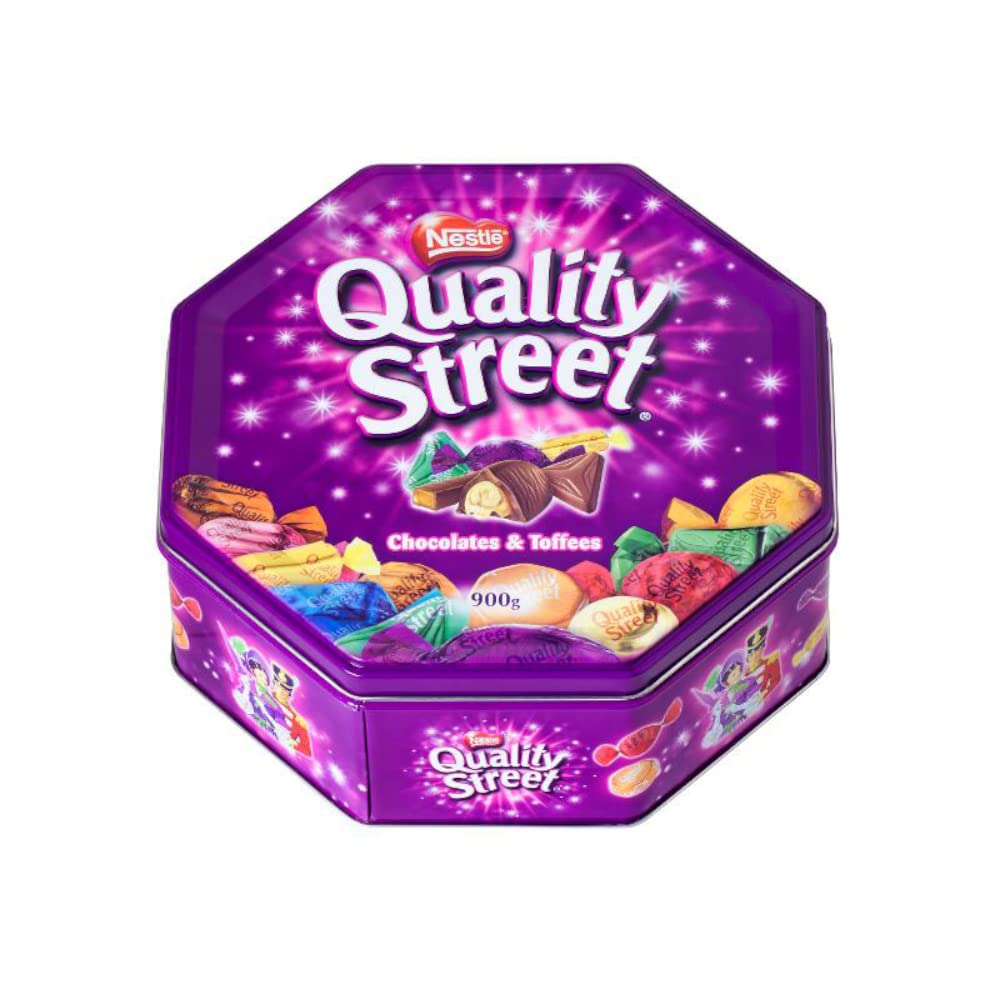 Nestle Quality Street Tin Extra Large, Can, Assorted Chocolates, Imported From United Kingdom 2Lbs