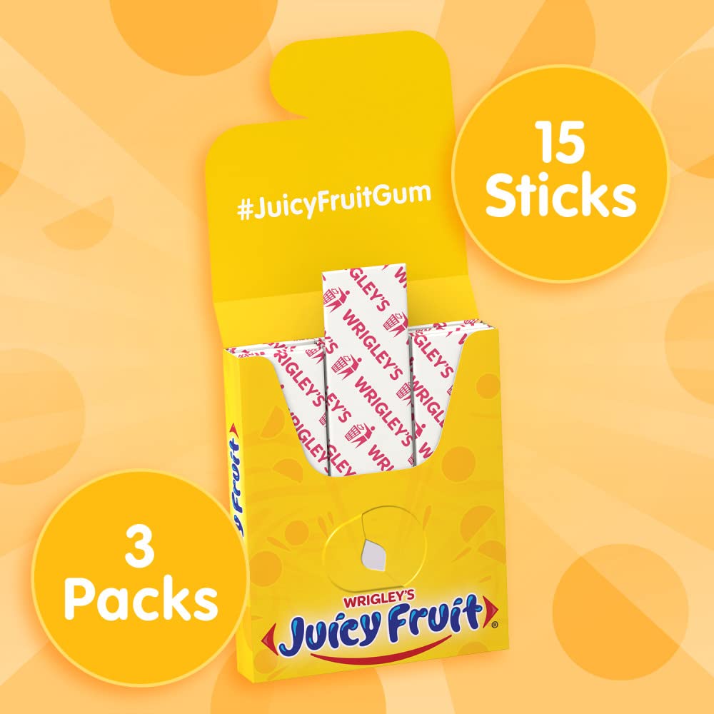 Juicy Fruit Gum Original Chewing Gum, 45 Ct