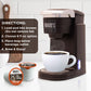 Mauds Decaf Dark Roast Coffee Pods  50ct  Decaffeinated Coffee in Recyclable Single Serve Pods - 100% Arabica Coffee  Compatible with Keurig K Cups Maker