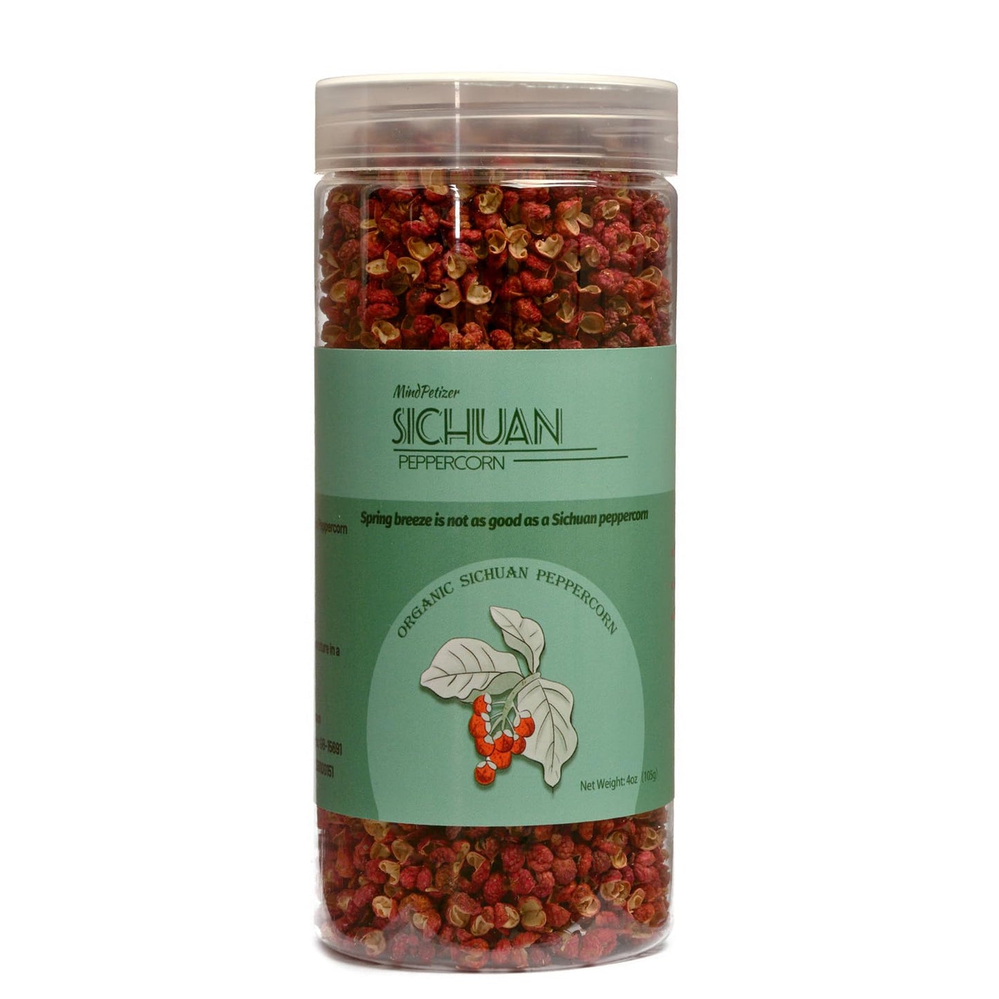 Sichuan Peppercorns Whole Organic 4Oz-Authentic Szechuan Red Peppercorns For Grinder Refill  Fresh Strong Flavor Seasoning For Chinese Dishes Mapo Tofu  Kung Pao Chicken Less Seed(113G)