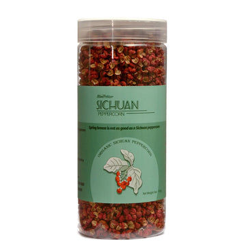 Sichuan Peppercorns Whole Organic 4Oz-Authentic Szechuan Red Peppercorns For Grinder Refill  Fresh Strong Flavor Seasoning For Chinese Dishes Mapo Tofu  Kung Pao Chicken Less Seed(113G)