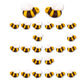 Royal Icing & Candy Bee Sprinkles - 32pcs Cake Decoration Set for Cupcakes, Macarons & Cakecicles - Perfect for Bee & Spring The