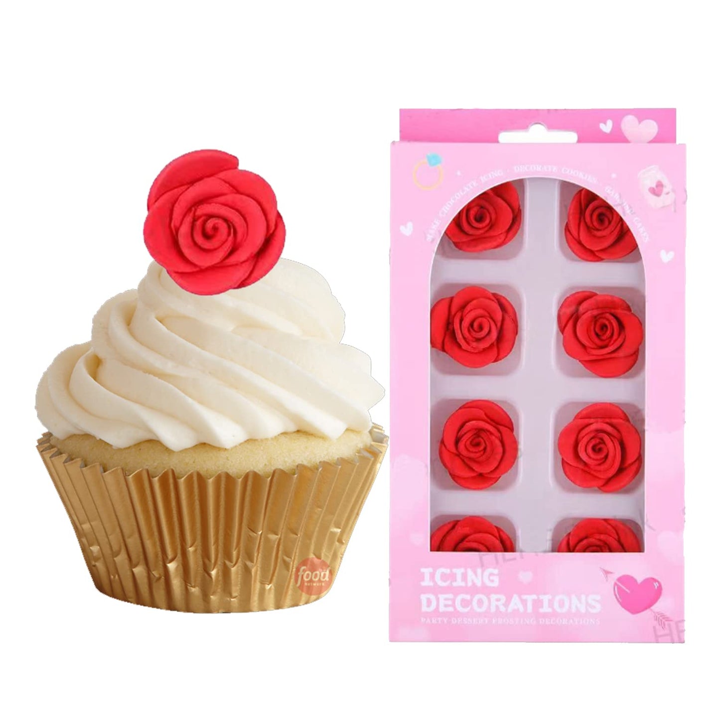 CHOCKACAKE Edible Wafer Flowers for Cake Decorating, Sunflowers, 28pcs, Paper