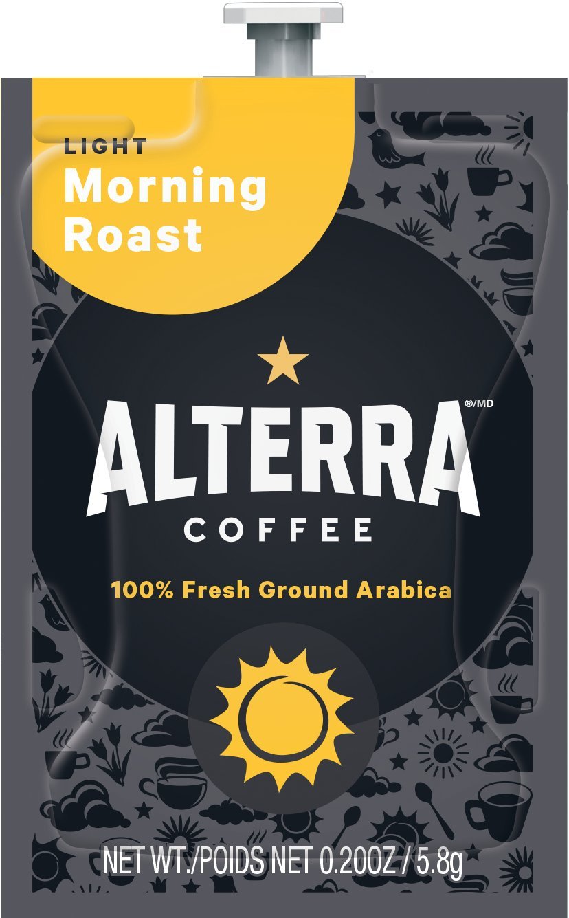 Alterra Coffee Morning Roast Single Serve Freshpacks For Mars Drinks Flavia Brewer, 20 Packets, 40 Oz