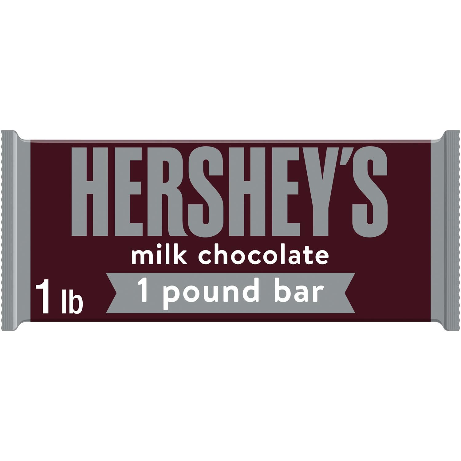 HERSHEYS Milk Chocolate Candy Gift Bar, 1 lb, Brown, Model 10034000363589