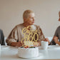 AHAORAY Cake Topper - Gold Glitter 60th Birthday Decoration, Model CTO-60
