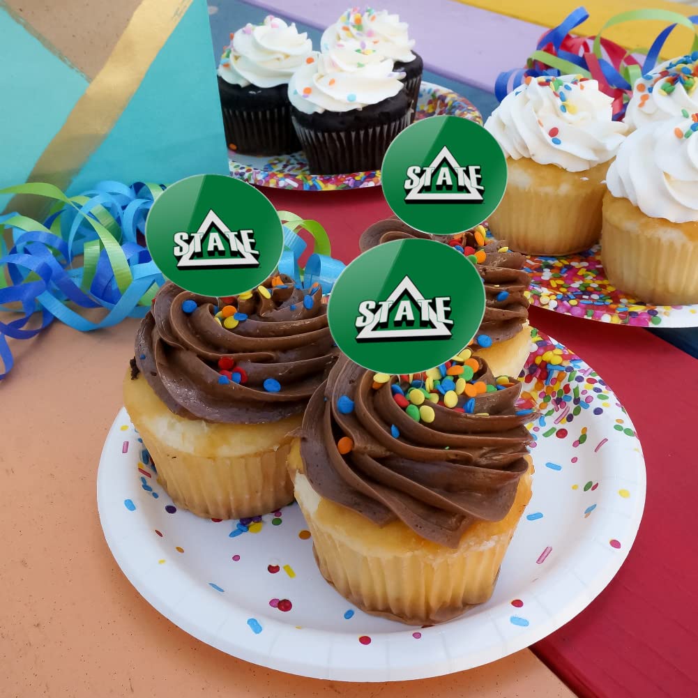 Delta State Primary Logo Cupcake Picks Toppers Decoration Set Of 6