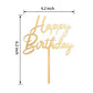 FBQ Acrylic Cake Topper - Golden, Double-Sided, Birthday Decoration for Boys and Girls