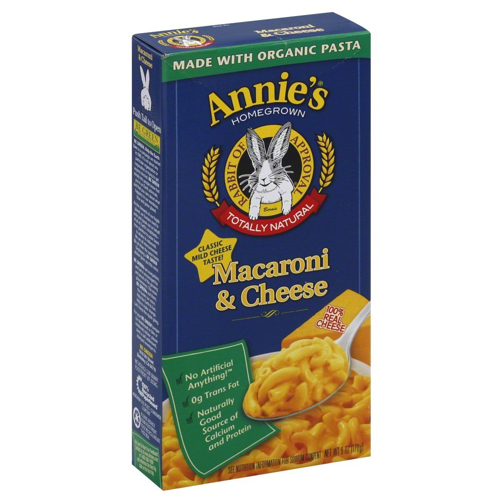 Annie s Homegrown Classic Macaroni and Cheese - Case of 12 - 6 oz.