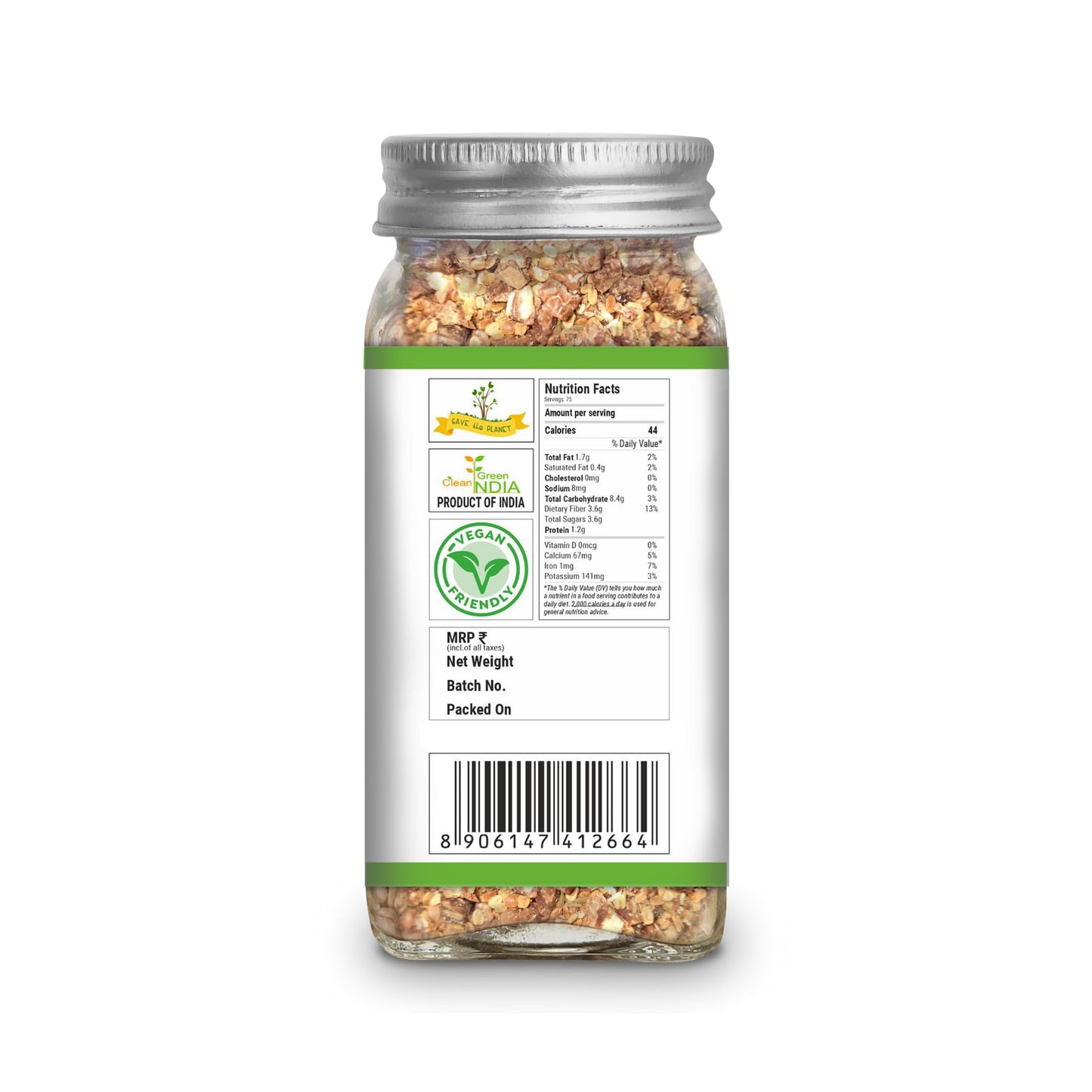 Dawn Lee Sweet Crunchy Mouth Freshener Mukhwas Digestive And Mood Enhancer Low-Calorie Fat   From Spicy Food Induced Stomach Irritation- 75 Gram