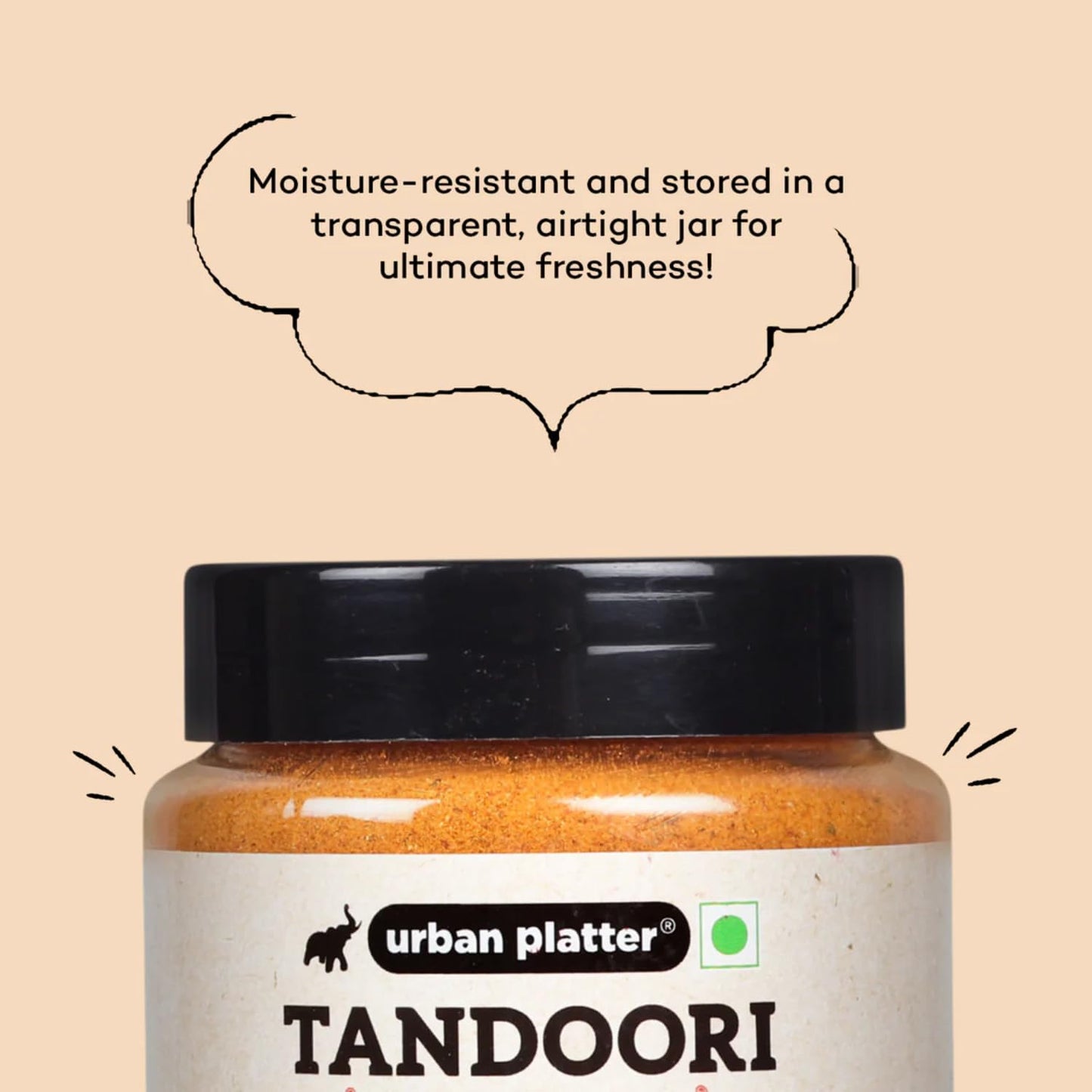 Urban Platter Tandoori Tikka Masala Dry Seasoning | Tasty Smoky Flavor | Perfect For Barbeque Rub, Marinade & Grill Tofu Or Chicken Tikka | Ideal For Veg & Non Veg Dishes | 5.29 Oz/150G