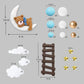 29 Pcs Bear Cake Toppers Balls Cake Decorations With Moon Clouds Stars Cake Toppers For Birthday Baby Shower Party Decorations