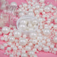 Gevog 1 Bottle White Pearls Sprinkles Mixing Edible Cake Cupcake Sprinkles For Wedding Valentines Party Baking Cupcake Cookie Ic